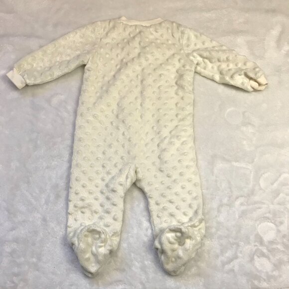 Kyle & Deena Embroidered Bear Face One Piece Footed Outfit Unisex Baby 6-9M - Picture 6 of 9